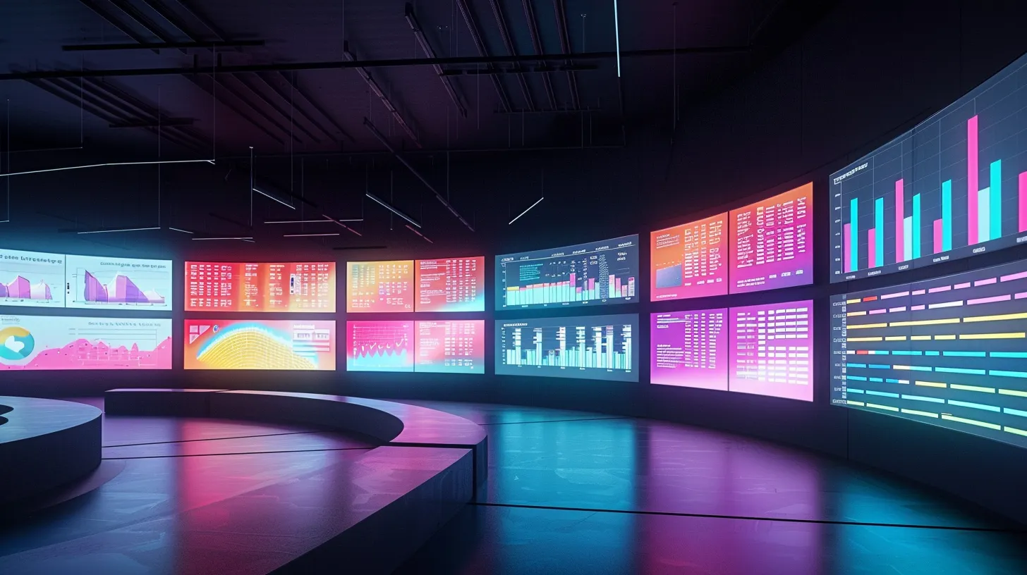 a dynamic digital marketing strategy session unfolds, showcasing a vibrant dashboard filled with performance analytics and colorful graphs, illuminated by the soft glow of multiple screens reflecting the optimization of ad budgets and bid strategies.