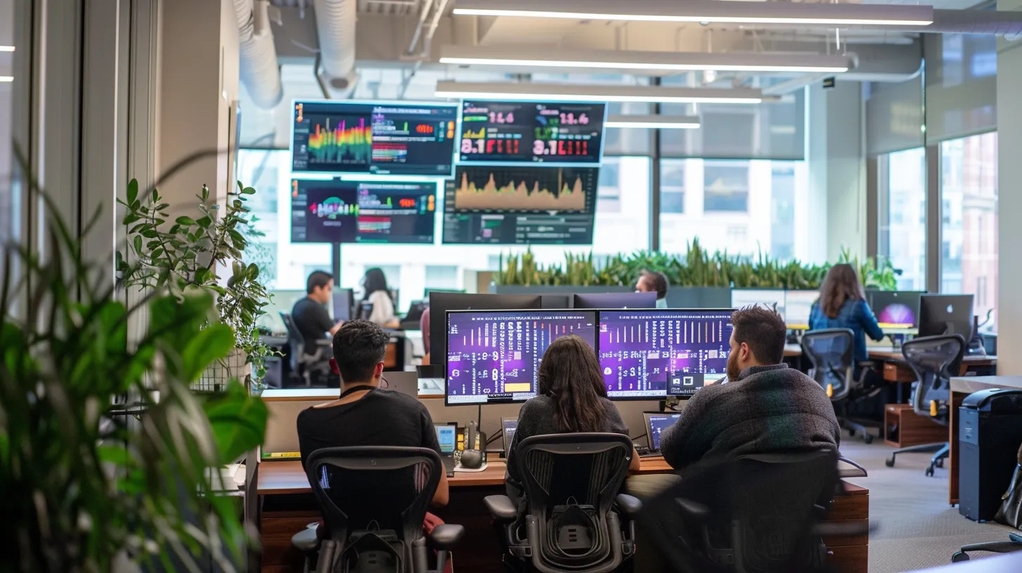 a sleek, modern office environment showcases a diverse group of marketers collaboratively analyzing data on digital screens, surrounded by vibrant visuals of performance metrics and content strategies, emphasizing the strategic integration of aeo in performance marketing. a sleek, modern office environment showcases a diverse group of marketers collaboratively analyzing data on digital screens, surrounded by vibrant visuals of performance metrics and content strategies, emphasizing the strategic integration of aeo in performance marketing.