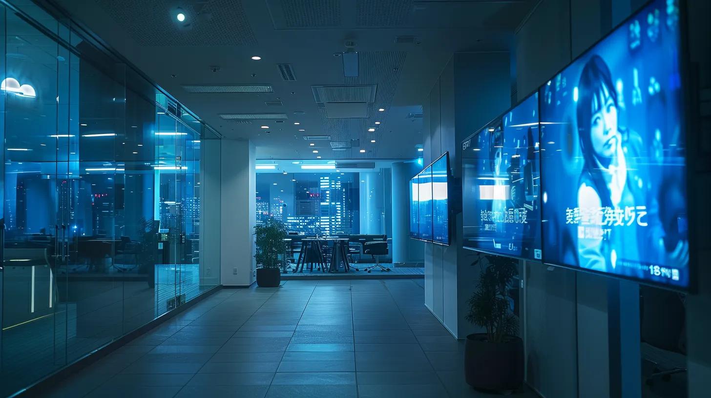 a sleek, modern office space featuring high-tech displays showcasing real-time analytics dashboards and collaborative tools, embodying the integration of ai-driven marketing technologies and data automation for enhanced campaign efficiency. a sleek, modern office space featuring high-tech displays showcasing real-time analytics dashboards and collaborative tools, embodying the integration of ai-driven marketing technologies and data automation for enhanced campaign efficiency.